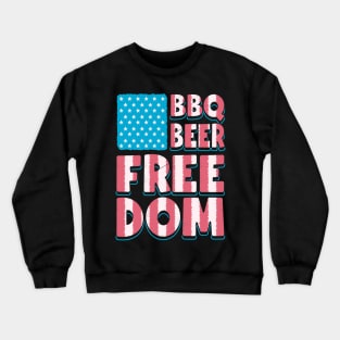 Beers, BBQ, Freedom, Murica Crewneck Sweatshirt